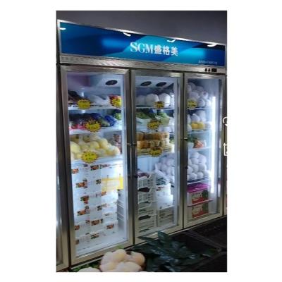 Cina Frigorifero per display di frutta e verdura personalizzato con illuminazione a LED in vendita