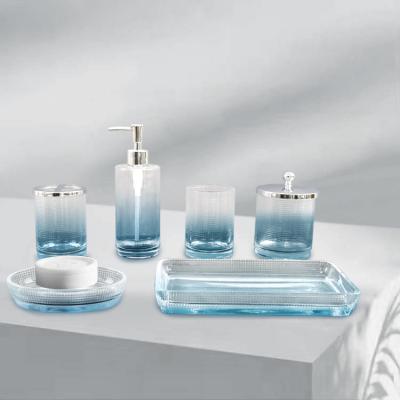 China Sustainable Custom Shower Luxury Bathroom Hardware Accessories Set Five for sale