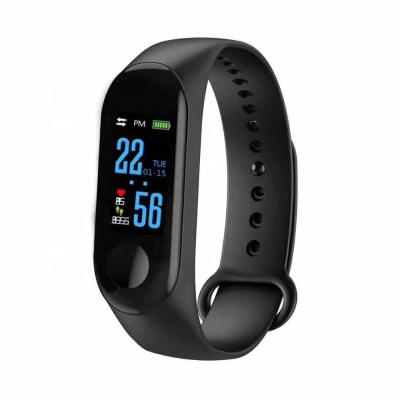 China Wholesale hot sports smart band GPS monitor pressure wifi tracker fitness pedometer CE ROHS 2019 elastic band M3 for sale