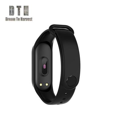 China A Static Smart Smart Light Weight Tracker Pedometer Wristband CE ROHS Band Watch Factory Heart Rate M4 Elastic Band for sale