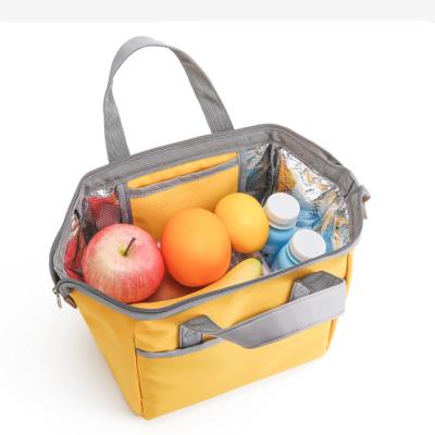 China Customized Eco-friendly Insulated Portable Lunch Bag Aluminum Foil Ice Bag Picnic Lunch Box For Small Gift for sale