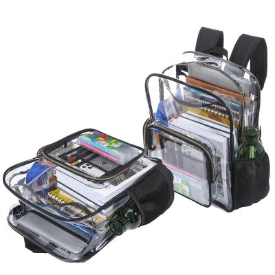 China Large Backpack Bookbag School Work Bag Waterproof PVC Clear Plastic Backpack Clear Weather Clear Plastic Package for sale