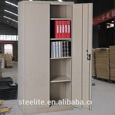 China Factory Sale Double Doors Wardrobe Single Steel Locker Design Steel Closet Cupboard for sale