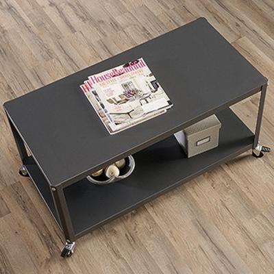 China Modern Coffee Table 2 Tier Sofa Side End TV Snack Table Tray Small Coffee Tables On Wheels For Living Room for sale