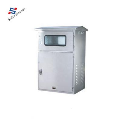 China Cold Rolled Steel Sheet IP55 Waterproof Stainless Steel Electrical Enclosures With Canopy for sale