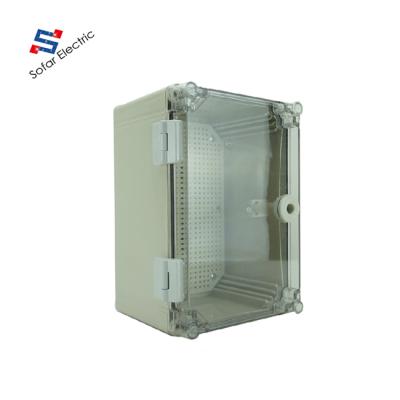 China Can be used as control box 300x200x160mm waterproof hinged plastic IP65 distribution boxes for sale