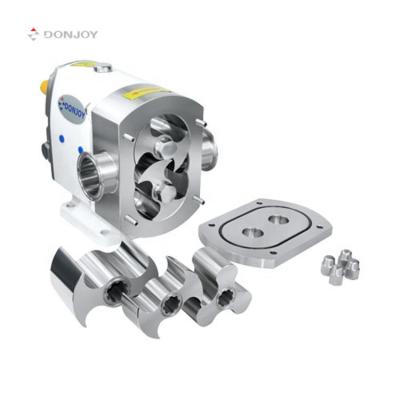 China Food and Beverage Industry Food Grade Rotary Lobe Pump Gasoline Price Stainless Steel Sanitary Rotor Pump for sale