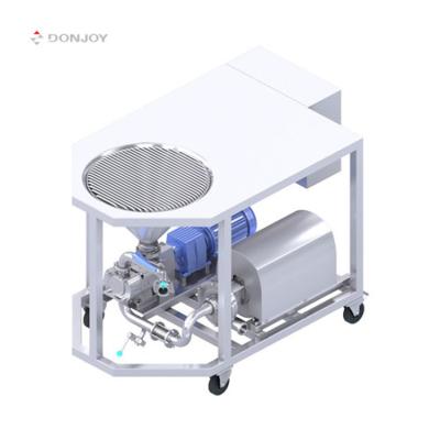 China DONJOY SS316L Food and Beverage Industry Food Sanitary GradeSingle Introduce Homogeneous Lobe Mixing Pump With Round Hopper for sale