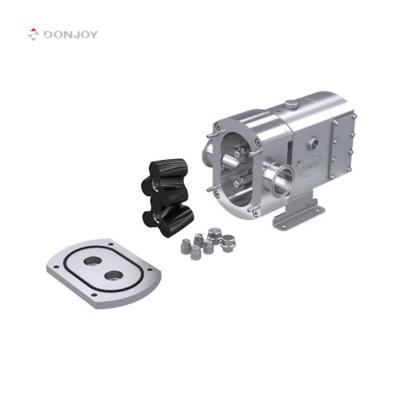 China DONJOY Food and Beverage Industry Whole Body Stainless Steel Vertical Horizontal Sanitary Lobe Pump High Low Pulse Pressure for sale