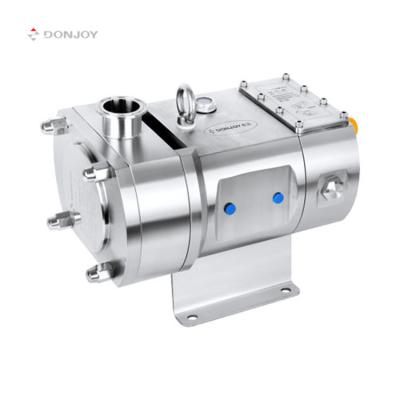 China DONJOY Food and Beverage Industry Whole Body Stainless Steel Sanitary Pump for Food and Chemical Grade Lobe Pump for sale