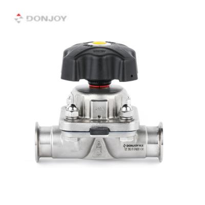 China DONJOY SS 316L Stainless Steel Diaphragm Valve General Manual Diaphragm Valve With Plastic Handwheel for sale