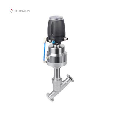 China General DONJOY made sanitary pneumatic or manual angle seat valve for sale