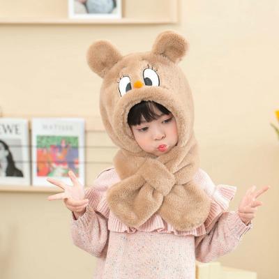 China Cute thick warm set of earmuffs scarf hat boys and girls winter scarf COMMON wholesale COMMON COMMON hat for sale