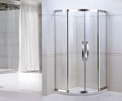 China Modern Custom Shower Cubicles Round Corner Curved Sliding Door Shower Enclosure for sale