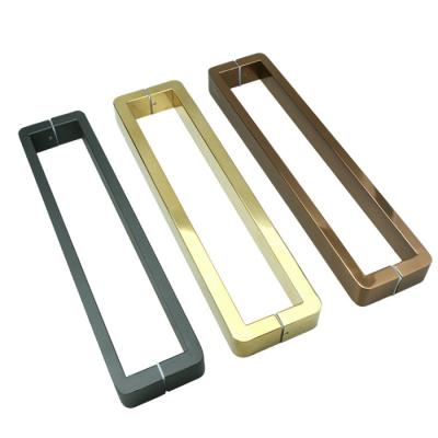 China Modern Stainless Steel Double Side Walk-In Shower Glass Door Handles for sale