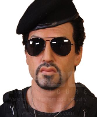 China Europe Rambo Movie Star Wax Figure Movie Star Wax Life Size Wax Model Figure for sale