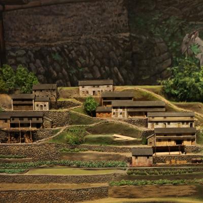 China Theme parks the ancient village of Hilly Area In China Miniature landscape for sale