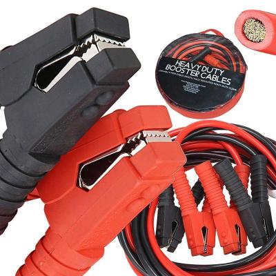 China 25ft Thruster Cable Jumper Auto Clamp Professional Heavy Duty Insulated Portable Parrot Jaw for sale