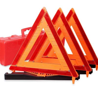 China fashion & Durable Light Red Reflective Car 60 LED Traffic Safety Warning Triangle for sale