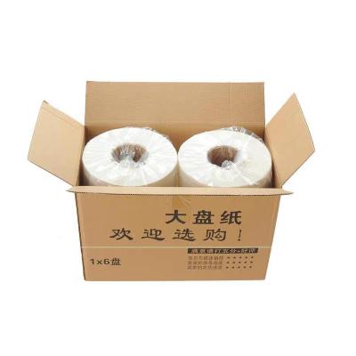 China Virgin wood pulps 2ply promotional china jumbo roll china cheapest embossed soluble toilet paper for sale