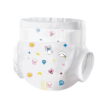 China Plain Weave Wholesale Soft Breathable Quality Baby Diaper Newborn Diapers Baby Diapers for sale