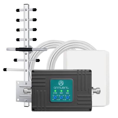 China 800/900/2100MHz Mobile Phone Signal Booster For 20/8/1 Band Tri Band Amplifier GSM 2G 3G 4G LTE Repeater AN-GWL0870 Plus for sale