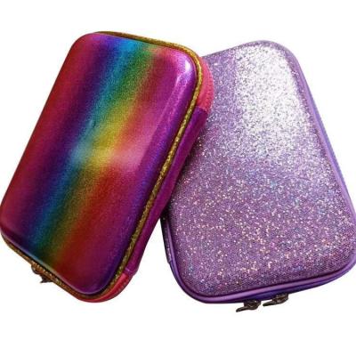 China Factory Sequin Glitter Design Eco-friendly Hard-top EVA Pencil Case, With Large Capacity With Comparing for sale