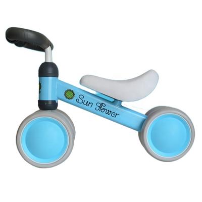 China Ride On Toy 2021 Popular Design Carton Steel Three PP High Wheels Baby Ride On Car Kids Keep Balance Mini Car for sale