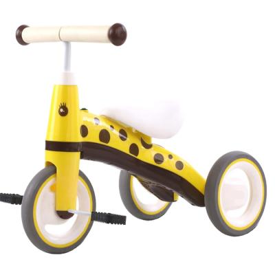 China One Button Deer Cartoon Folding Early Education Toy Balance Bike For Baby 3 Wheel Ride On Car Toys Baby Walker Bike for sale