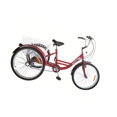 China Selection Of Chile Market Human Adult Pedal Tricycle For Buying Non-motorized Vehicle 26inch for sale