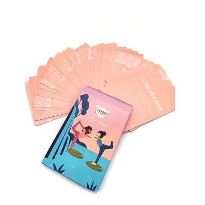 China Custom High Quality Education / Entertainment Standard Printed Kids Partner Yoga Card Game for sale