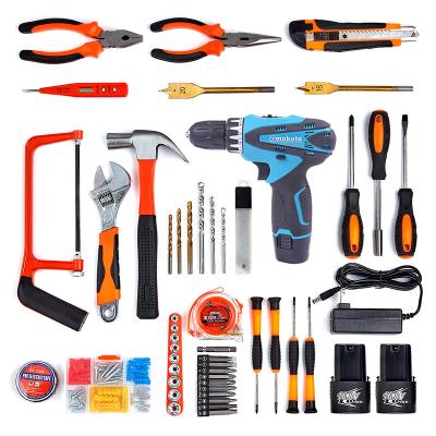 China Easy Carry Professional Practical Home Electrician Cordless Driver Drill Kit Basic Tool Kit High Quality Factory Wholesale 33PCS for sale