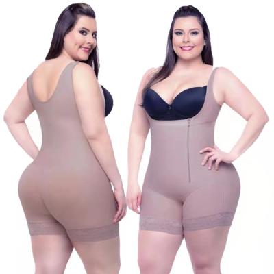 China Breathable Jumpsuit For Women Body Shaper Waist Trainer Belly Slimming Plus Size Corset Shapewear Casual Wear for sale