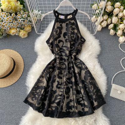 China 2021Sexy Anti-wrinkle Summer Madame Dress Girl Slevessless Dress Club Night Club Women Luxury Dress for sale