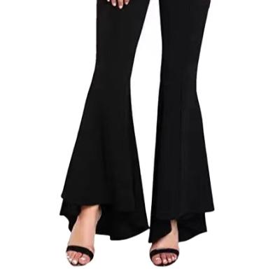 China Anti-pilling springs 2021 European and American new women's high elastic waist fashion flared pants for sale