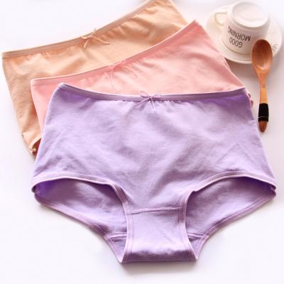 China Antibacterial ladies' waist panties the tops, large size, crotch and crotch are made of cotton for sale