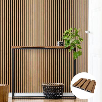 China Waterproof decorative Wpc pvc wall co-extruded wpc exterior wall panel for sale