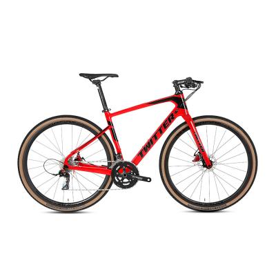 China De lichtgewicht 54cm Hybride Fiets SHIMANO TIAGRA 4700 van het Koolstofkader met 700C-Band Te koop