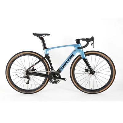 China EPS 700C Carbon Fiber Gravel Bike , Twitter Aero Road Bike OEM Service for sale