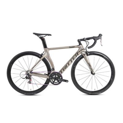 China ROHS Certified Carbon Fiber Road Bike , T800 Carbon Fiber Bike Aluminum Alloy Wheelsets for sale