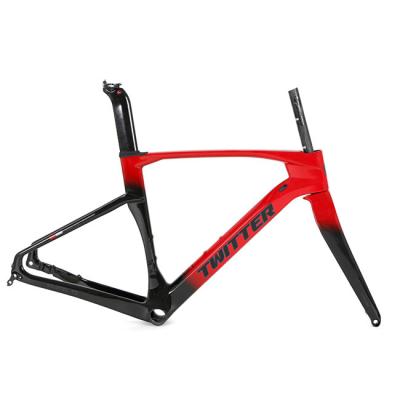 Cina struttura della bici della strada del carbonio di 45cm, bici ibrida Frameset per 700x40C Tiro in vendita