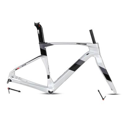 China CYCLONE Pro 700C Disc Brake Bike Frame 51cm Height Thru Axle for sale