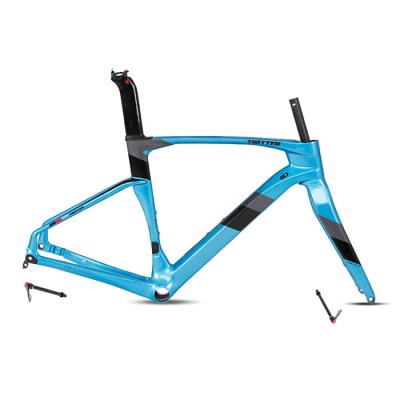 China ISO9001 Carbon Road Bike Frame 1.02KG Lightweight Professional for sale