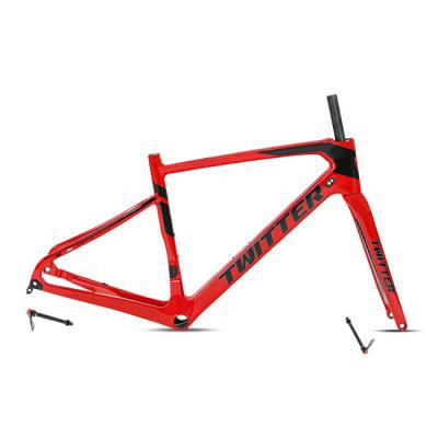 Chine Le vélo léger de gravier de fibre de carbone encadrent le pneu de la taille 700C de 48cm à vendre