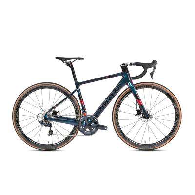 중국 자필 컬러 탄소 섬유 도로 자전거 디스크 브레이크 SHIMANO UT R8000 22 속도 판매용