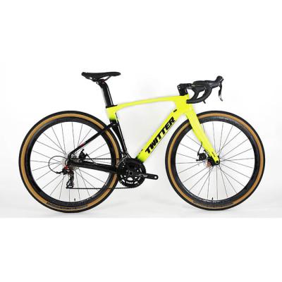 China Bici de la grava de la fibra de carbono de la GRAVA de 9.7KG TWITTER, neumático híbrido de la bici 700x40C de la fibra de carbono en venta