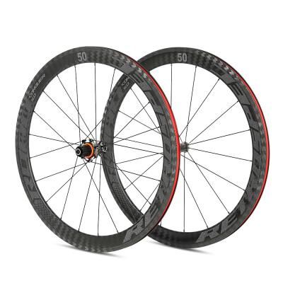 Κίνα οδικό ποδήλατο Wheelset άνθρακα βάθους 50mm προς πώληση