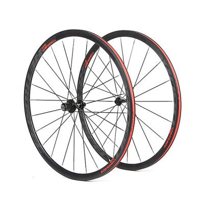 China ISO Approval 30mm Rim Alloy Road Bike Wheels 700C With 2 Bearings for sale