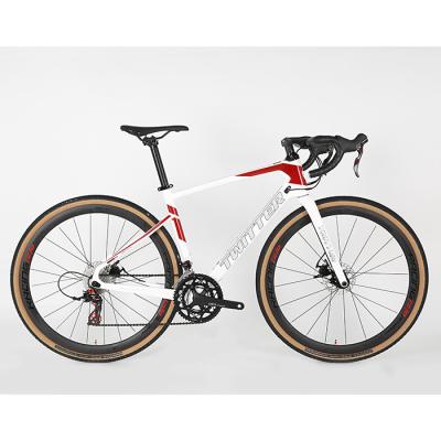 China Bici híbrida del freno de disco de la velocidad de la bici 24 de la fibra de carbono del tamaño 700*40C de la rueda en venta