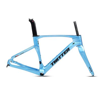 China 700×40C Carbon Road Bicycle Frame 54cm TWITTER GRAVEL V3 Disc EPS for sale